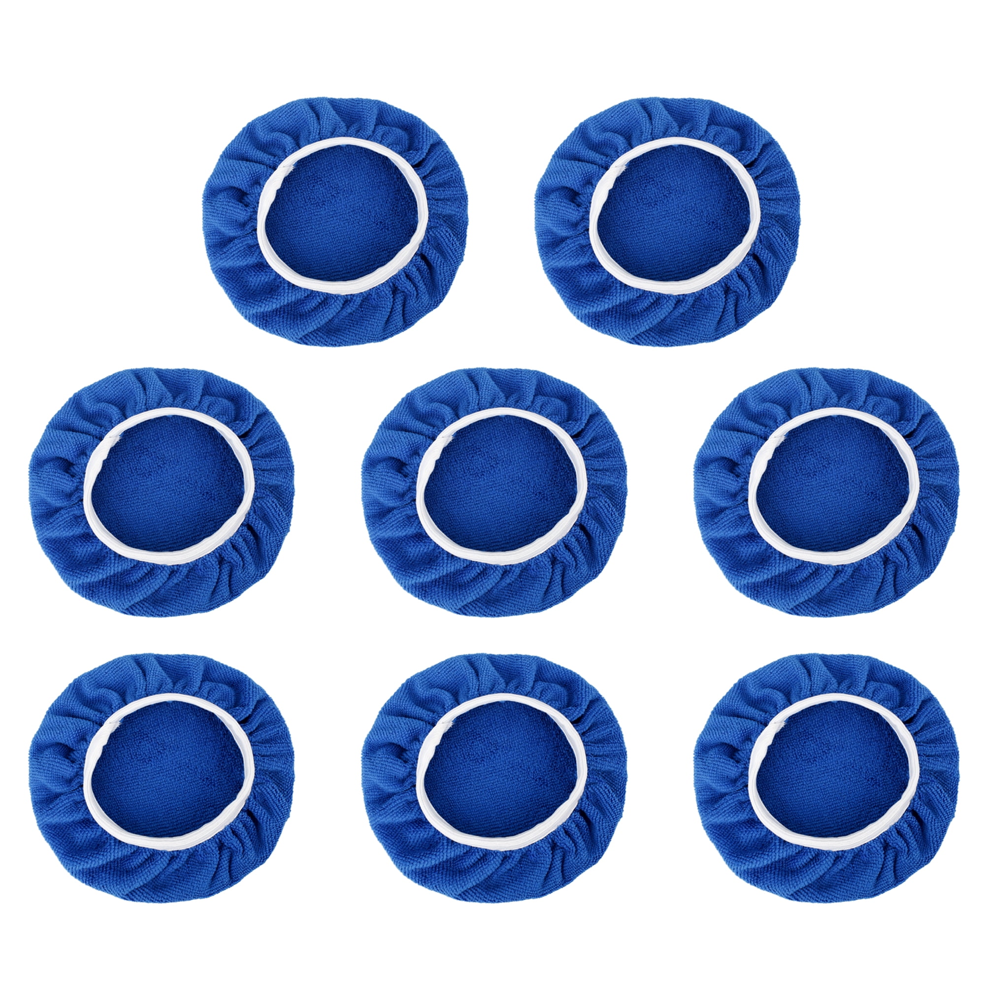 8pcs 910" Microfiber Car Polishing Waxing Buffing Pad Cover