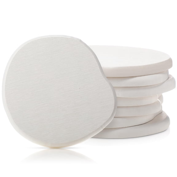 8pcs Absorbent Diatomite Coasters, Modern Unique Aesthetic Stone Coaster for Desks Coffee Table, Instant Drying