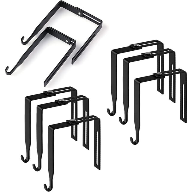 8pcs Adjustable Cubicle Hangers, Metal Cubicle Hooks for Hanging Over