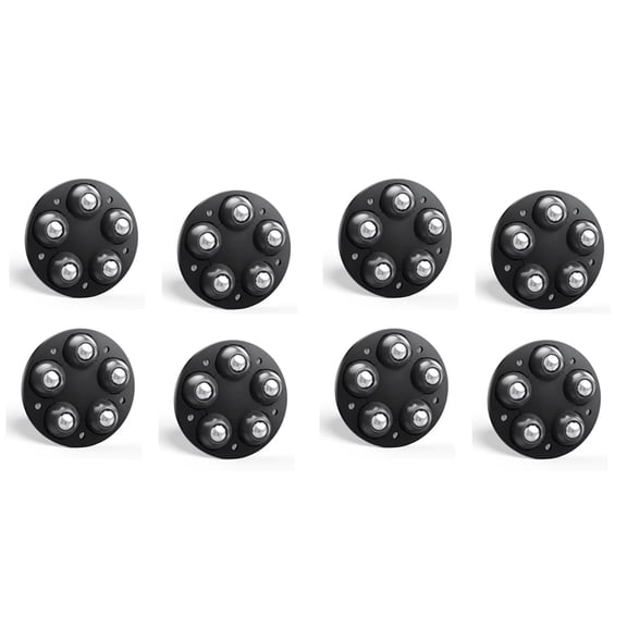 8pcs Adjustable Movable Furniture Chair Leg Furniture Foot Pads,5 Wheel Rollers Washing Machine Riser Bed Sofa Booster B