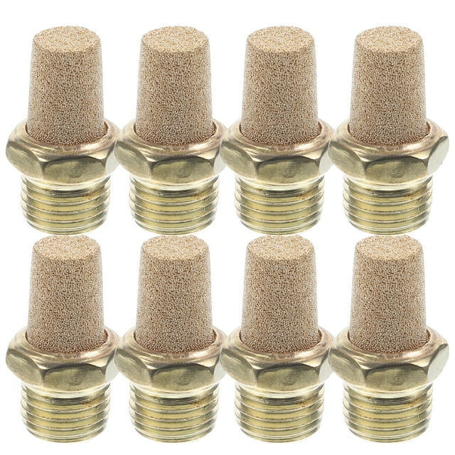 8pcs Air Pneumatic Mufflers Exhaust Muffler 1/4 Inch Silencer Air