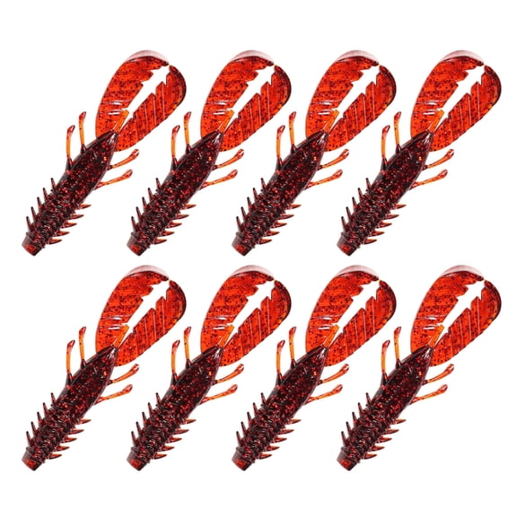 8pcs Artificial Swimbait 7.5cm Fishing Baits Lure 3.7g Shrimp Soft Baits Fishing Accessories Shrimp Lure for Trout