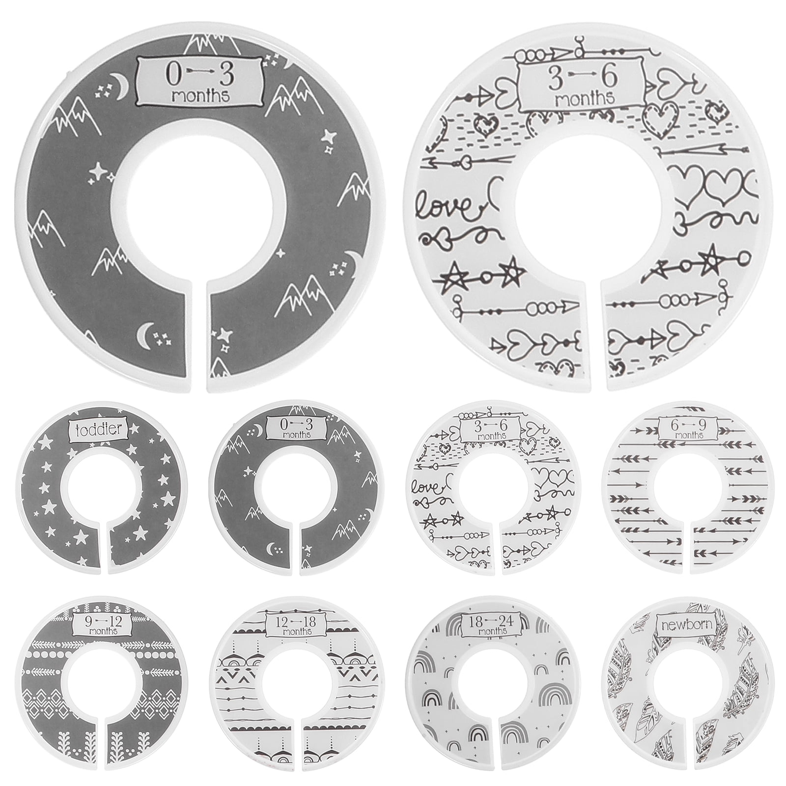 Blank Wooden Baby Closet Dividers – DIY Clothes Organizer For Tidy Kids' Wardrobes - View #10