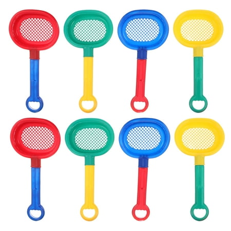 8pcs Beach Sand Sifter Shovels Sieves with Long Handle Kids Bath Toys