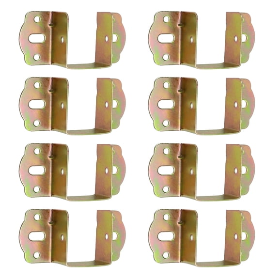 8pcs Bed Frame Stabilizers Brackets Bed Hinges Bed Frame Holders Simple Installs for Secure & Stable Sleep Environment