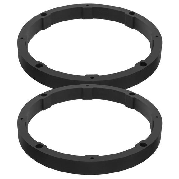 8pcs Black PVC Speaker Spacer Rings for Front and Rear Door Speakers Universal Fit 6.5 Inch