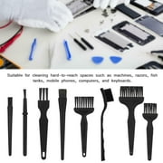 8pcs Black Plastic Anti Static ESD Clean Dust Brush For Computer Circuit Board BGA