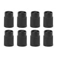 thumbnail image 1 of 8pcs Black Plastic Universal Tire Valve Stem Cap Cover for Motorcycle Bike Car, 1 of 4