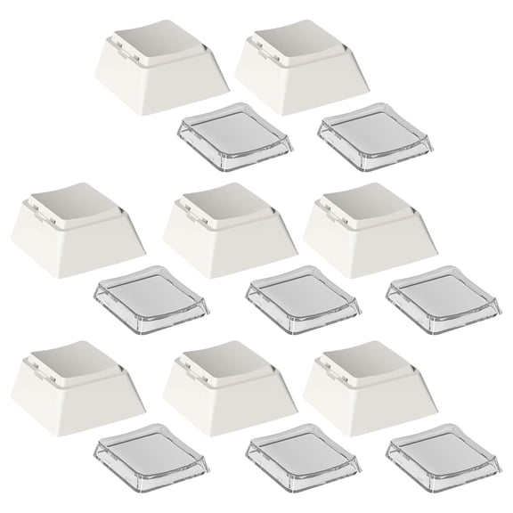 8pcs Blanked Keycap Set Original Height for Mechanical Keyboards with Durability PC in Classical Color