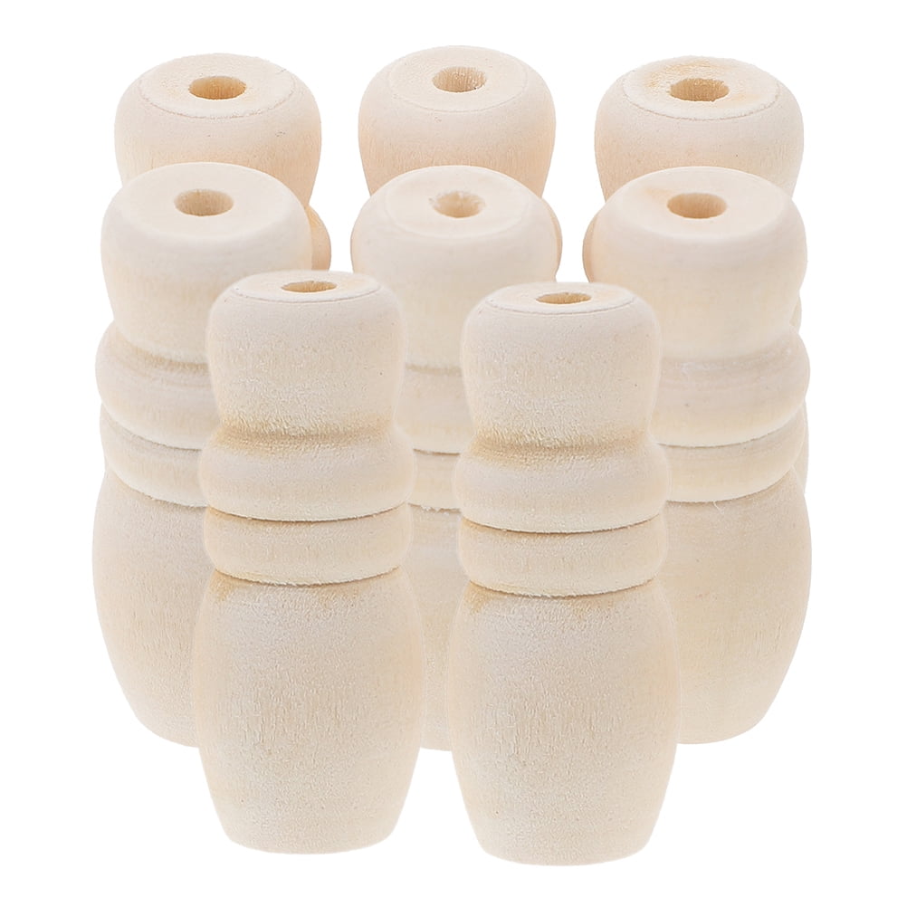 8pcs Blind Pull Cord Tassel Wood Blind Pull Cord Knob Replacement for