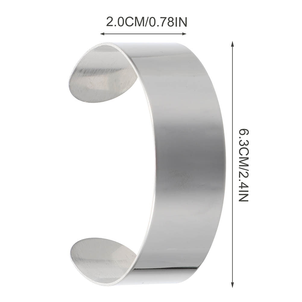 32 Pieces Bracelet Blanks 3/8 Inch And 5/8 Inch Stainless Steel Bangle  Blanks DIY Cuff Bangle Bracelet Blanks