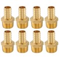 thumbnail image 1 of 8pcs Brass Barbed Fitting 3/4" to 5/8" Hose ID Hose Fitting, 1 of 7