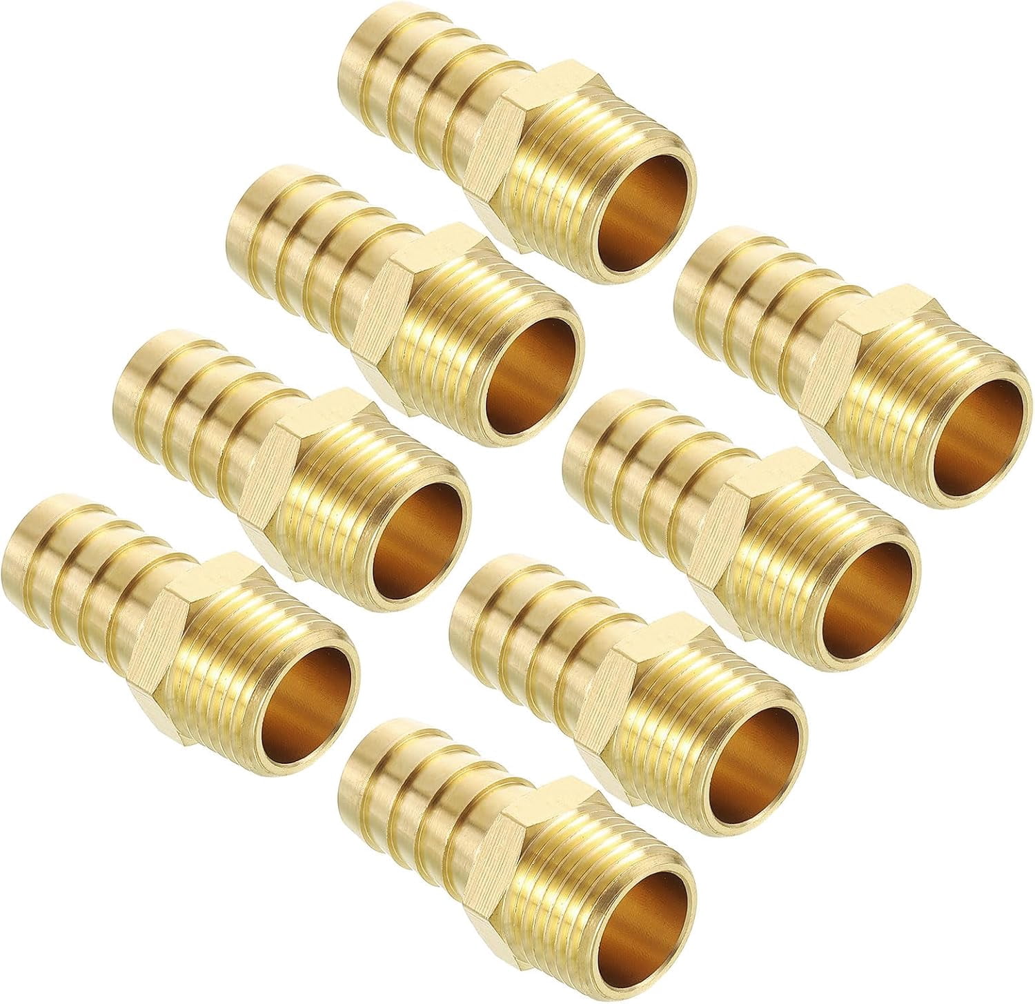 Barb Style 8pcs Brass Hose Barb Fittings 5/8