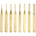 thumbnail image 1 of 8pcs Brass Punch Set 1/16" 3/32" 1/8" 5/32" 3/16" 7/32" 1/4" 5/16" Non-marring Drive Pin Punch Cylindrical Alignment Punches for Watch Repair Jewelry and Craft$$Tools & Hardware Other, 1 of 5