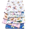 thumbnail image 1 of 8pcs Butterfly Printed Fabric for Patchwork Needlework DIY Handmade Material, 1 of 5