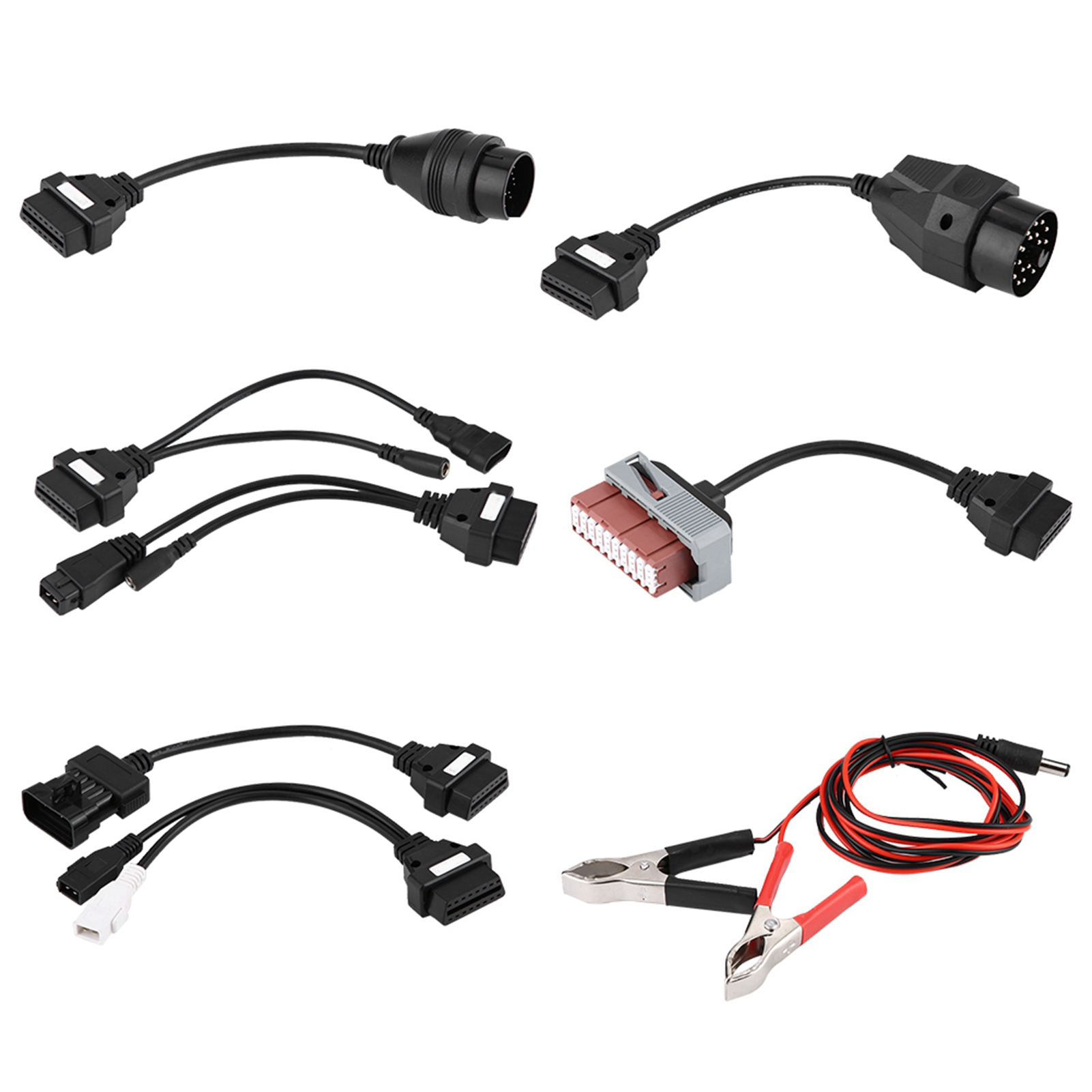 8pcs Car Diagnostic Tool Cables Adapter OBD2 Interface for Delphi ...