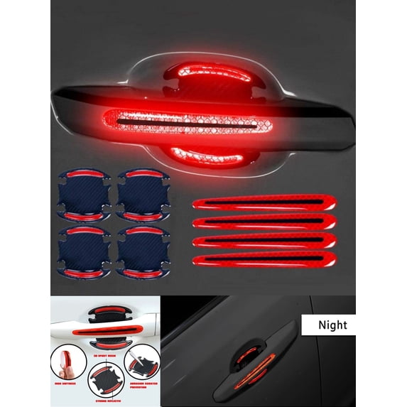 8pcs Car Door Reflective Sticker
