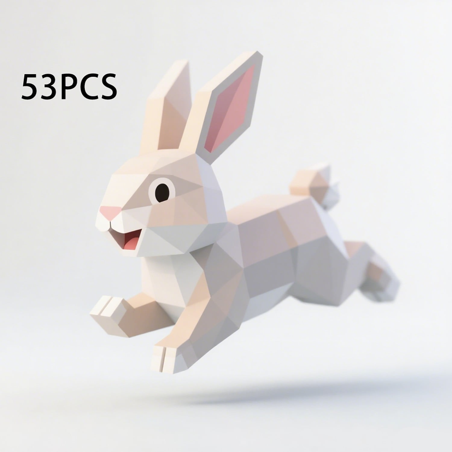 53PCS Custom Rabbit Building Blocks Set - Creative ABS Plastic Toys ...