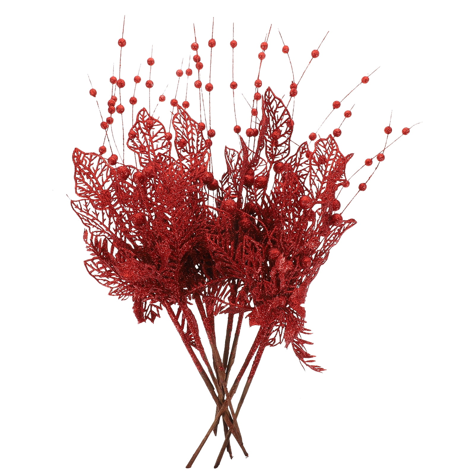 8pcs Christmas Floral Picks Artificial Christmas Berry Picks Floral