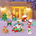 thumbnail image 1 of 8pcs Christmas Yard Signs For Outdoor Decorations, Xmas Outdoor Lawn Yard Signs With Stakes For Christmas Party Decorations, 1 of 7