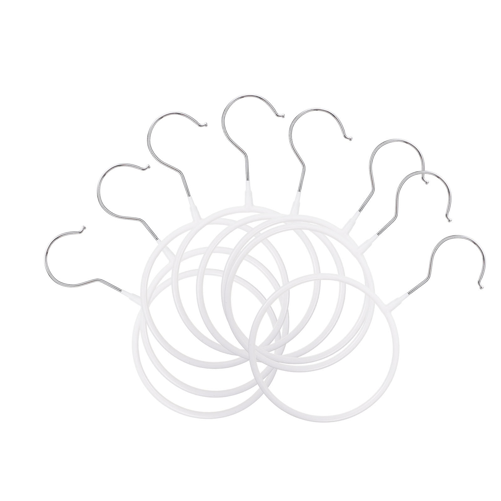 Pineeseatile Scarf Ring Holder Round Belt Clip Storage Closet Hanger