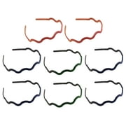 8pcs Colorful Personalized Thin-edged Hairpins Versatile Tough Hairband Plastic Unbreakable Wave Headband (Random Colors)