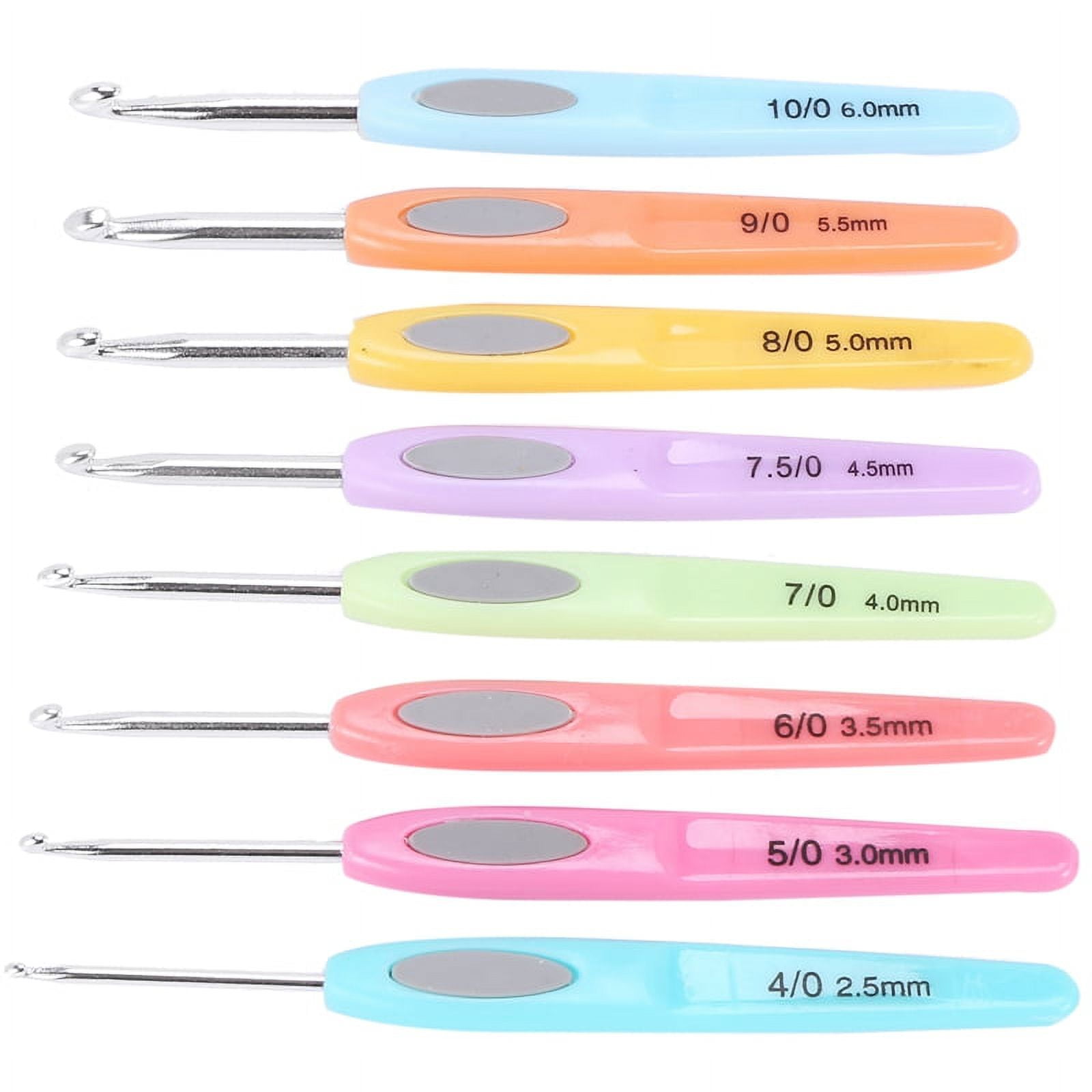 Colorful Soft Plastic Handle Alumina Crochet Hooks Knitting Needles Set 2.5 6mm  Crochet For Weave Needle And Thread Crafts Tool From Viviien, $5.22