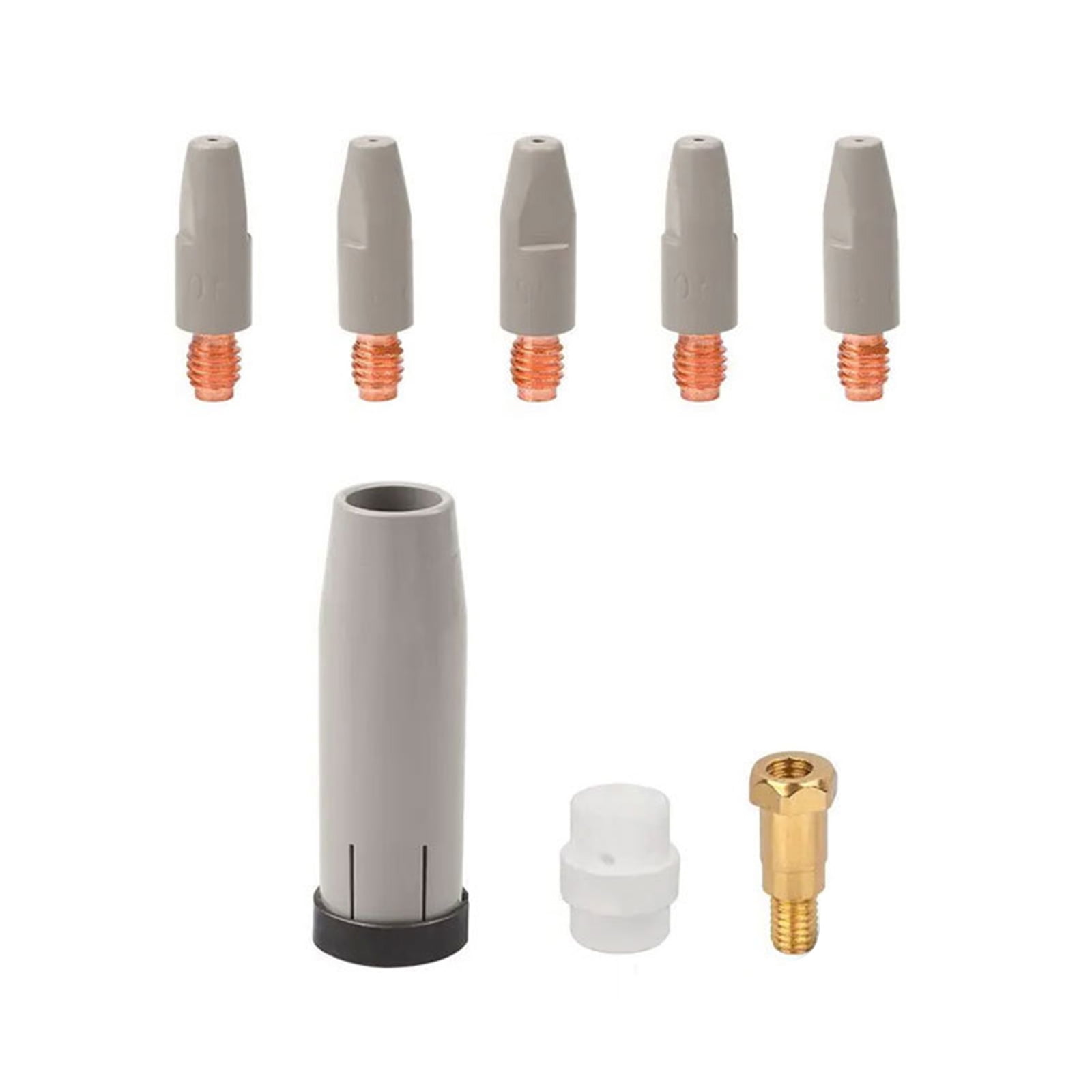 8Pcs Conductive Nozzle Tips For 36KD Welding Equipment – 0.8/1.0/1.2mm Sizes