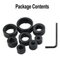 thumbnail image 1 of 8pcs Countersink Drill-Bits-Stop-Collar Set Adjustable Depth Drilling Hex-Wrench, 1 of 7
