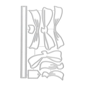 8pcs Cutting Template Large Beautiful Bow Diy Decorative Embossed Crafts