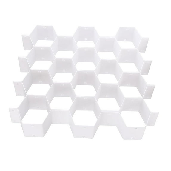 8pcs DIY table Drawer Dividers Grid Drawer Organizer for Clutter White