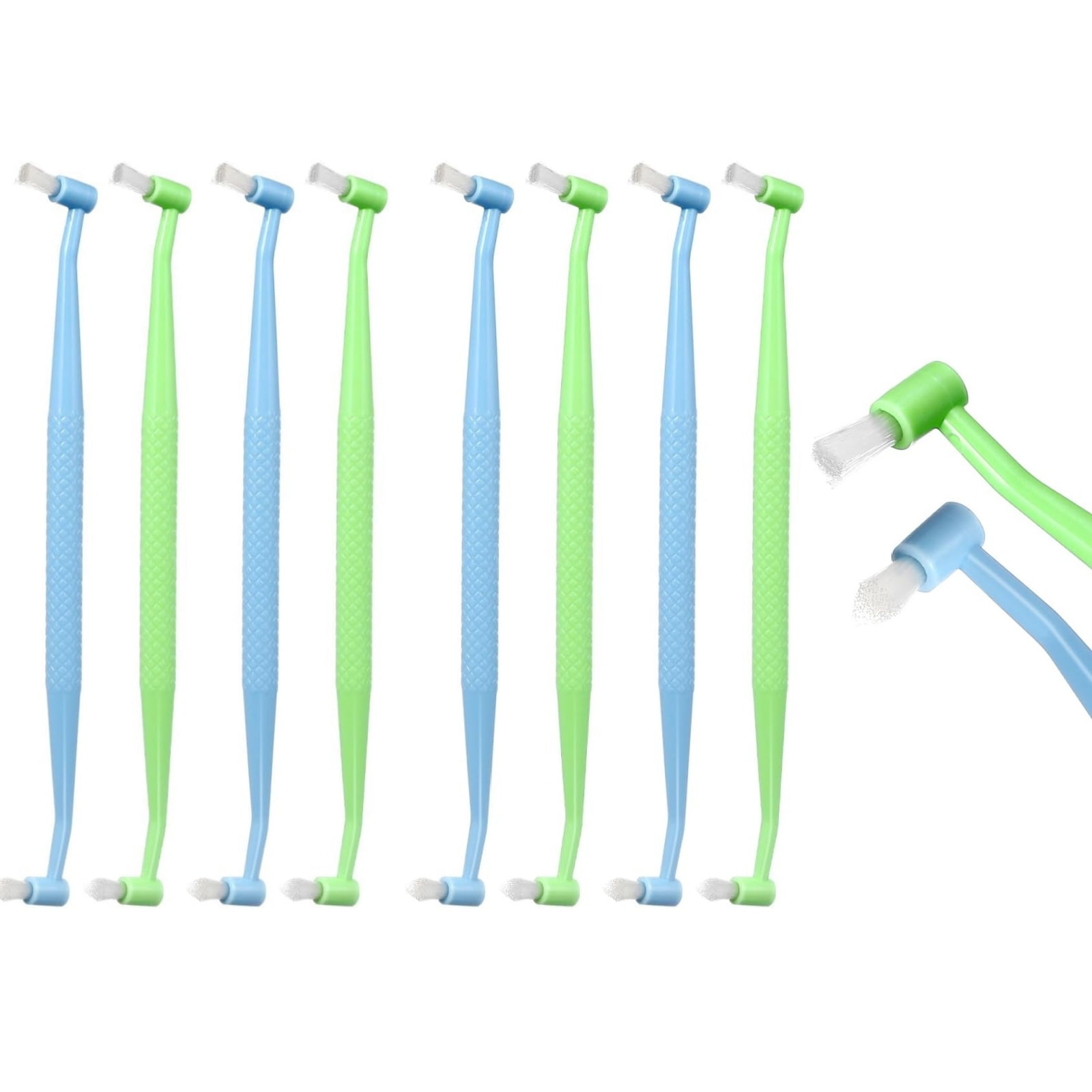 Toothbrush Pick 8pcs Double Ended Interdental Brushes for Braces Cleaning Toothbrush ...