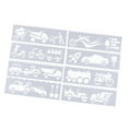 thumbnail image 1 of 8pcs Drawing Stencil Painting Stencils for Studio Or Sketching And Drafting , Car, 1 of 8