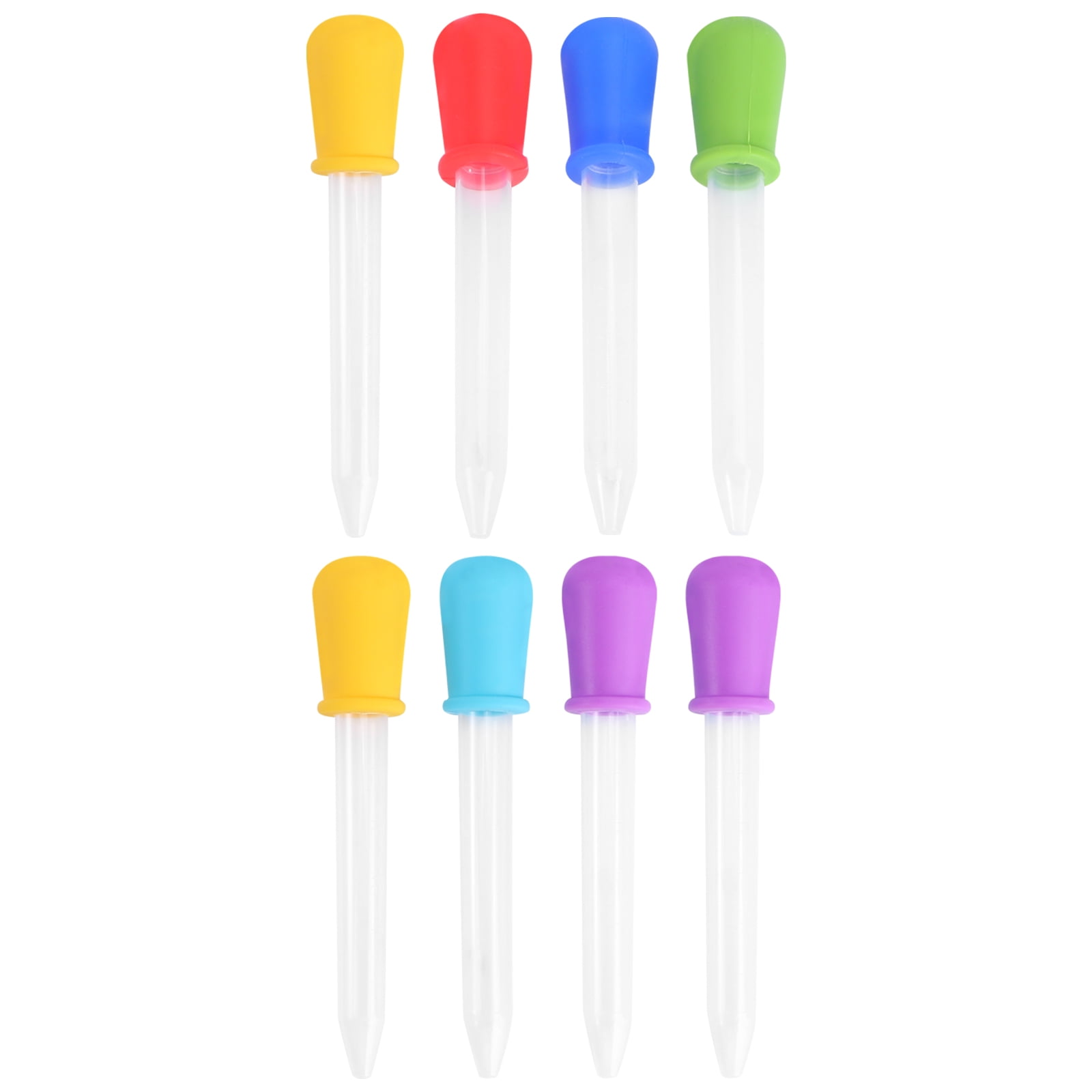 8pcs Dropper Silicone and Droppers Pipettes with Bulb Tip Eye Dropper
