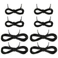 8pcs Elastic Cord Rope Oxford Black Round Rope Tape Replacement Parts