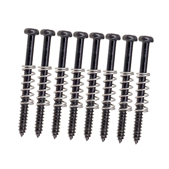 8pcs Electric Guitar Humbucker Pickup Frame Mounting Screws With Sps For Guitar Bass Musical Instrument Parts Black