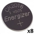 thumbnail image 1 of 8pcs -- Energizer Cr2016 3v Lithium Coin Cell Battery Dl2016 Ecr2016 CR 2016, 1 of 3