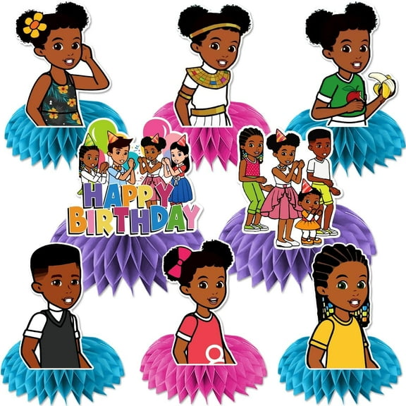 8pcs FUBUKED Gracies Decorations Honeycomb Centerpieces, Party Decorations, Birthday Decorations,3d Double Side Party Supplies Centerpiece