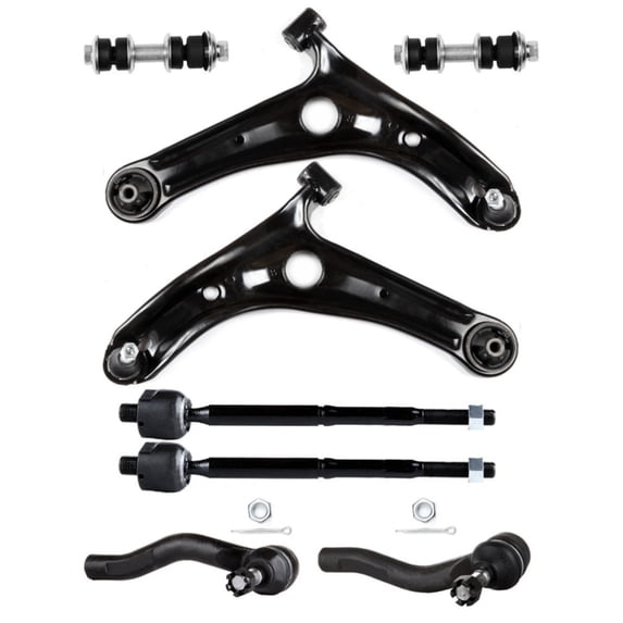 8pcs For Toyota 00-05 Echo Sedan Front Lower Control Arms Sway Bars Tie Rods