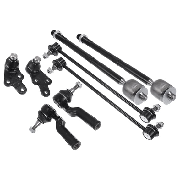 8pcs Front Suspension Kit Inner Outer Tie Rod End Front Sway Bar Link Ball Lower Joint for Ford Escape