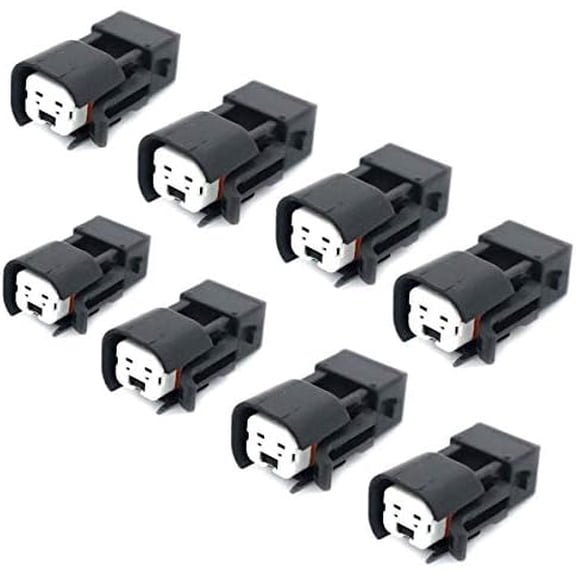 8pcs Fuel Injector Adapter Connector Kit Replacement Compatible with EV1 to USCAR EV6 & EV14 Che-vy LS1 LS2 LS3$$Vehicle Parts & Accessories