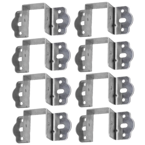 8pcs Furniture Brackets Bed Frame Stabilizers Support for Multifunction Use in Bed Sofas & Cabinets Providing Stable Support