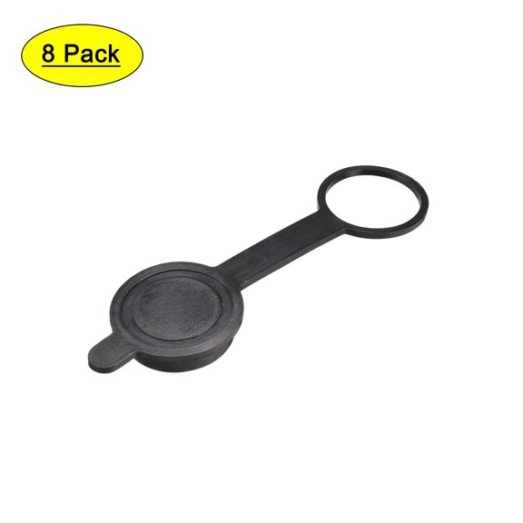8pcs GX20 Aviation Connector Plug Cover, Waterproof Plastic Cap,Black