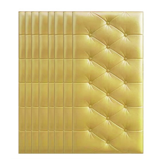 8pcs Generisch Upholstery Panel Set Foam Wall Panels That Can Be Used as Headboard and Noise Reduction Bumper Set of Four Rectangular Home Accessories