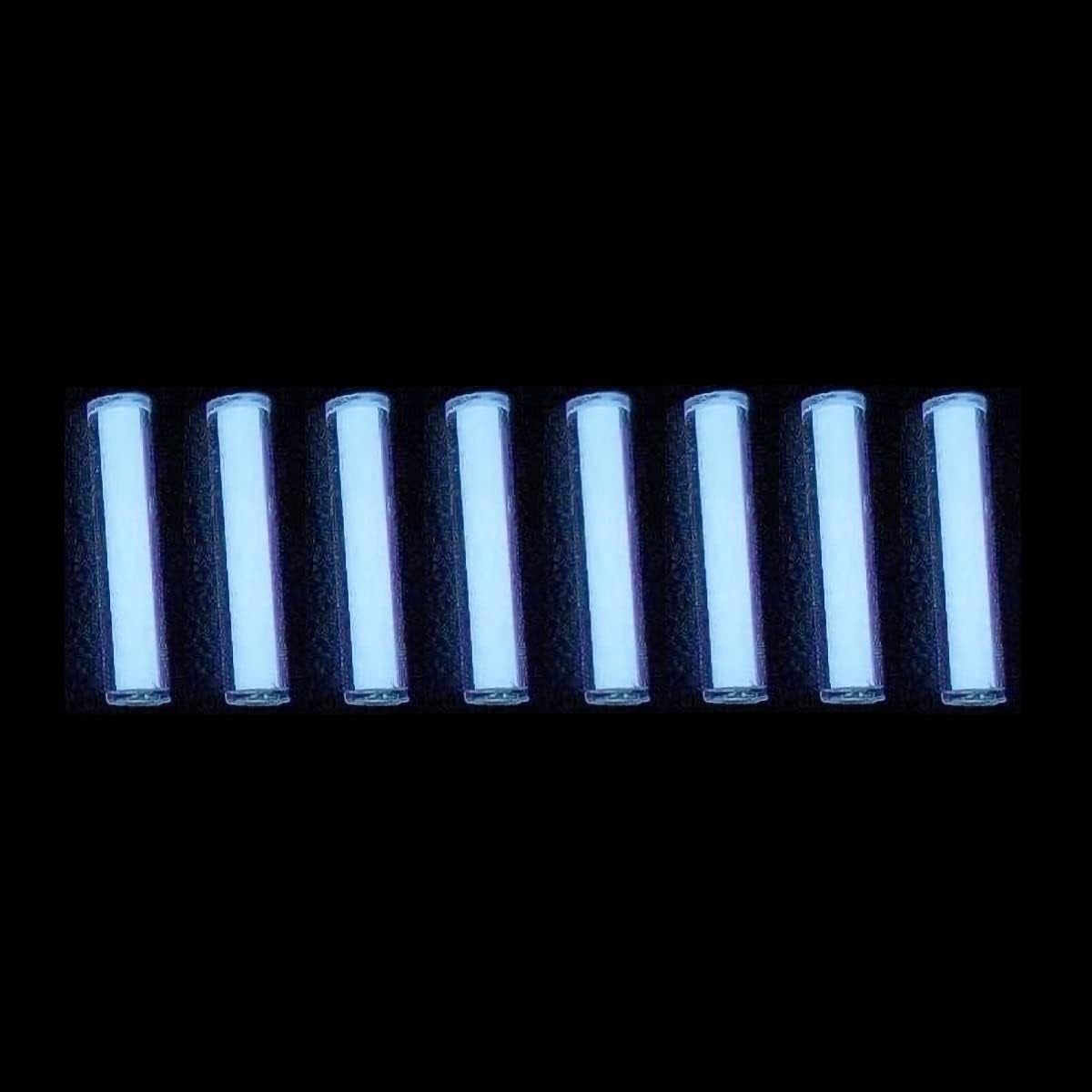 8pcs Glass Luminous Tube, 1.5 * 6mm Luminous Vial Glow rods Made of ...