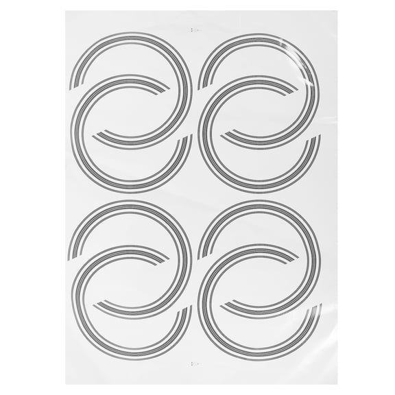 8pcs Guitar Sound Hole Rings Guitar Decals Decorative Self Adhesive Sound Hole Decals
