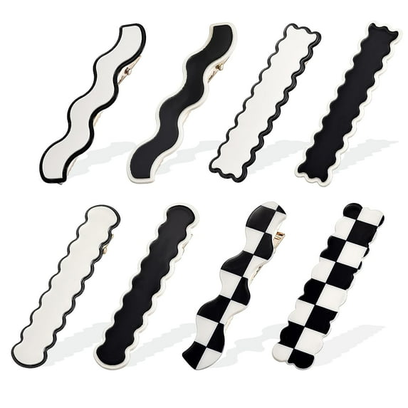 8pcs Hair Clips No Bend Alligator Clips Women Barrettes Hair Styling Accessories