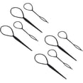 thumbnail image 1 of 8pcs Hair Styling Tools Hair Accessories Little Girl Hair Accessories French Braid Tool for Hair Topsy Tail Hair Topsy Tail Hair Beader Hairdressing Tool Crochet Black, 1 of 5