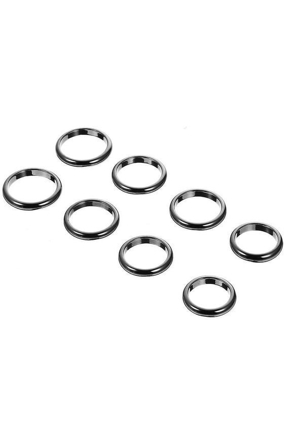 8pcs Hematite Rings