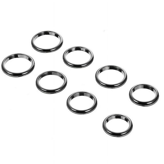 8pcs Hematite Rings